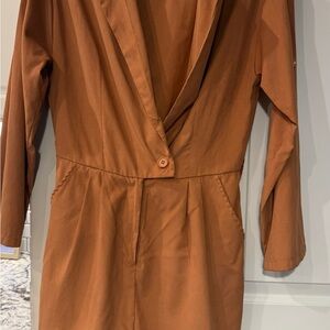 Coral Long Sleeve Jumpsuit